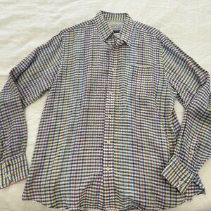 Large Vintage Alexander Julian Linen Shirt